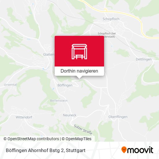 Böffingen Ahornhof Bstg 2 Karte