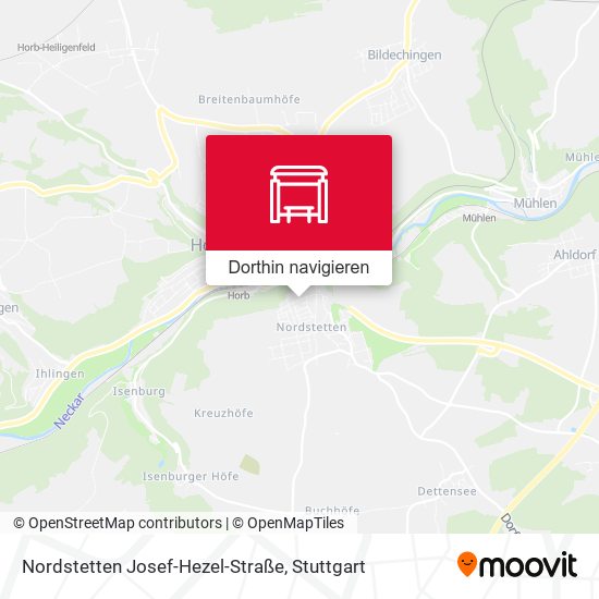 Nordstetten Josef-Hezel-Straße Karte