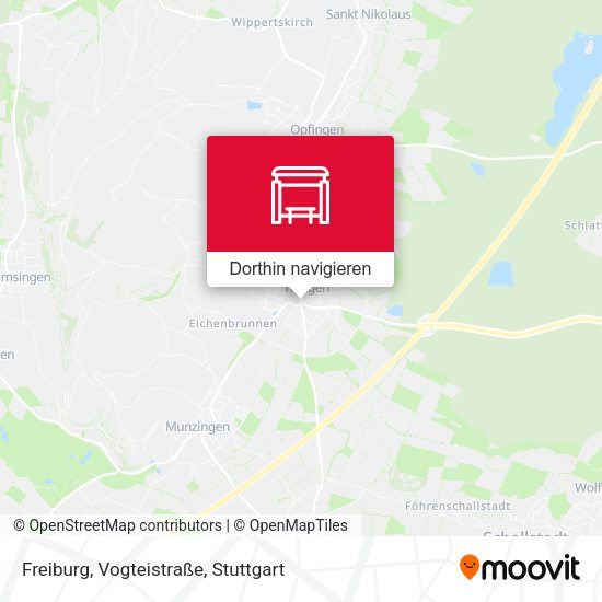 Freiburg, Vogteistraße Karte