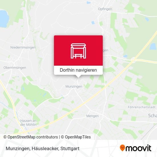 Munzingen, Häusleacker Karte