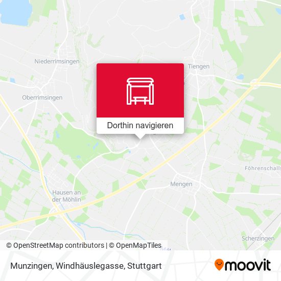 Munzingen, Windhäuslegasse Karte