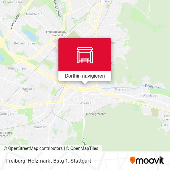 Freiburg, Holzmarkt Bstg 1 Karte