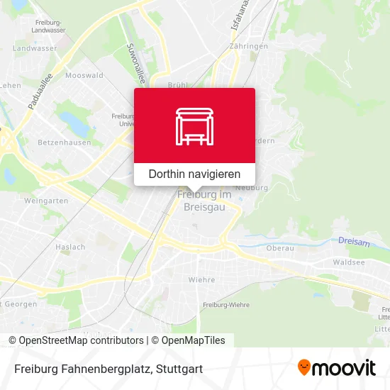 Freiburg Fahnenbergplatz Karte