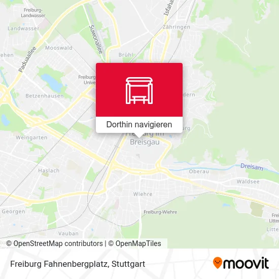 Freiburg Fahnenbergplatz Karte