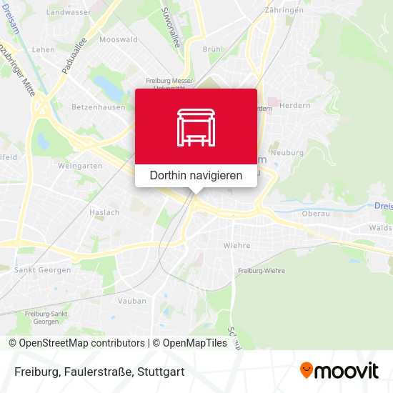 Freiburg, Faulerstraße Karte