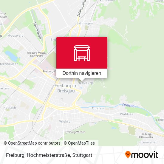 Freiburg, Hochmeisterstraße Karte