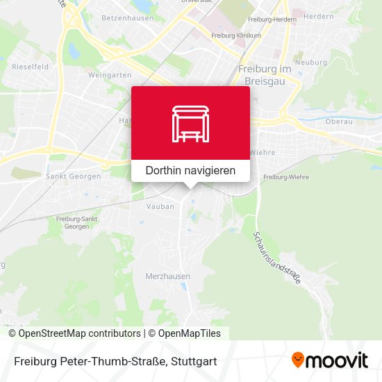 Freiburg Peter-Thumb-Straße Karte