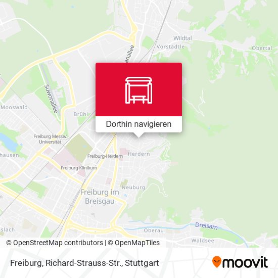 Freiburg, Richard-Strauss-Str. Karte
