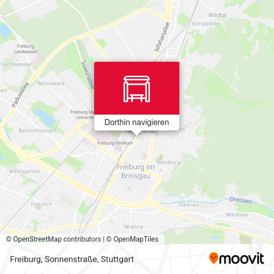 Freiburg, Sonnenstraße Karte