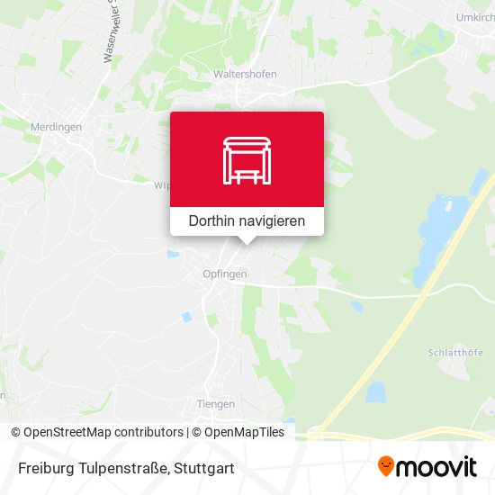 Freiburg Tulpenstraße Karte
