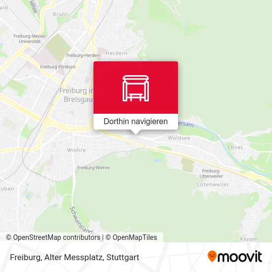 Freiburg, Alter Messplatz Karte