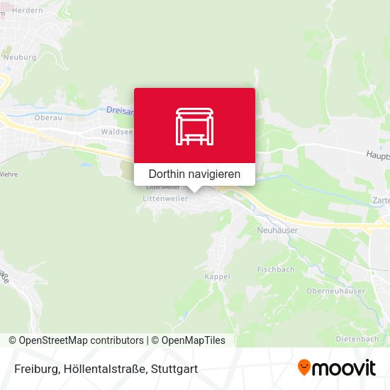 Freiburg, Höllentalstraße Karte