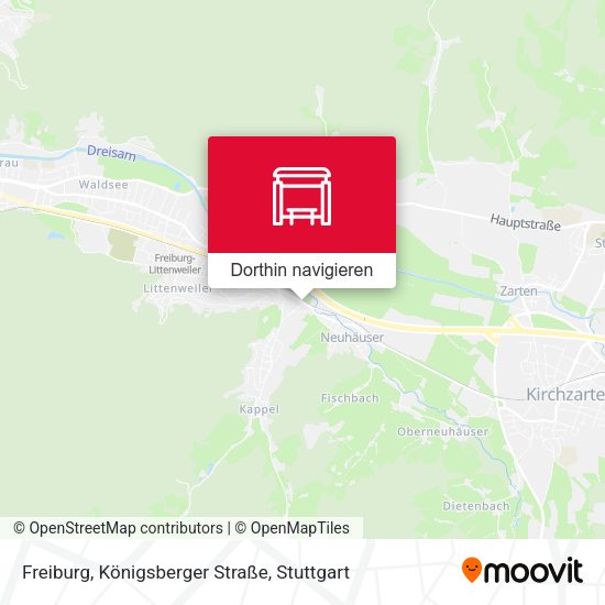 Freiburg, Königsberger Straße Karte