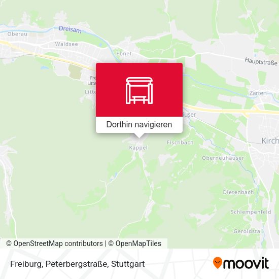 Freiburg, Peterbergstraße Karte
