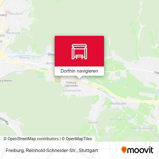 Freiburg, Reinhold-Schneider-Str. Karte