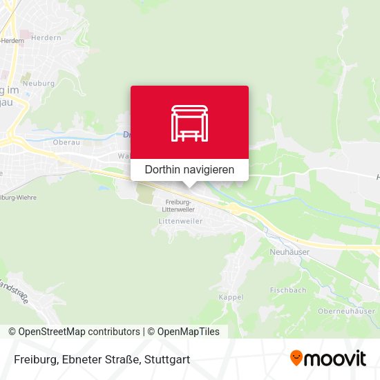 Freiburg, Ebneter Straße Karte