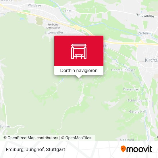 Freiburg, Junghof Karte