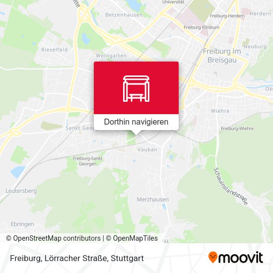 Freiburg, Lörracher Straße Karte