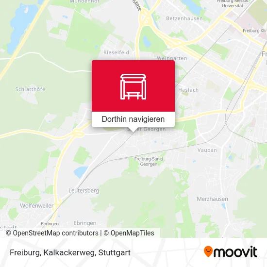 Freiburg, Kalkackerweg Karte