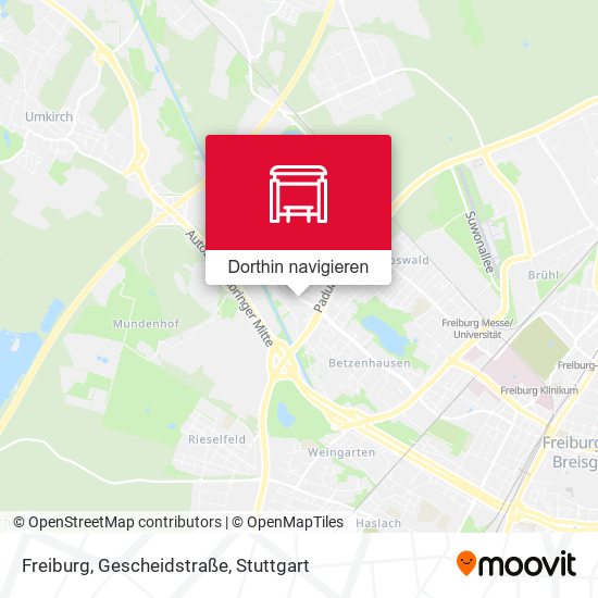 Freiburg, Gescheidstraße Karte