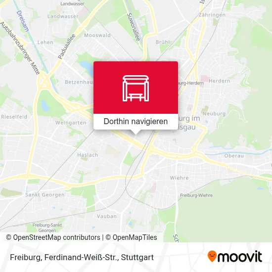 Freiburg, Ferdinand-Weiß-Str. Karte