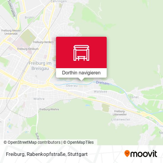 Freiburg, Rabenkopfstraße Karte