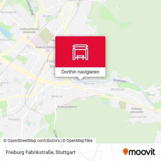 Freiburg Fabrikstraße Karte