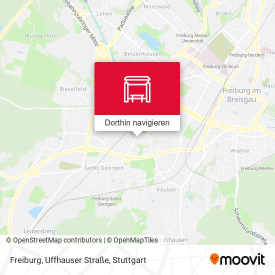 Freiburg, Uffhauser Straße Karte