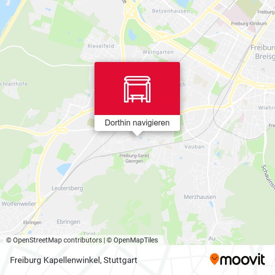 Freiburg Kapellenwinkel Karte