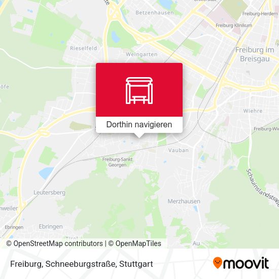 Freiburg, Schneeburgstraße Karte