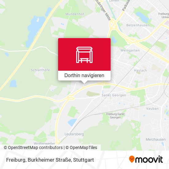 Freiburg, Burkheimer Straße Karte