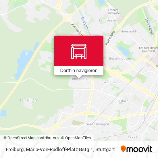Freiburg, Maria-Von-Rudloff-Platz Bstg 1 Karte