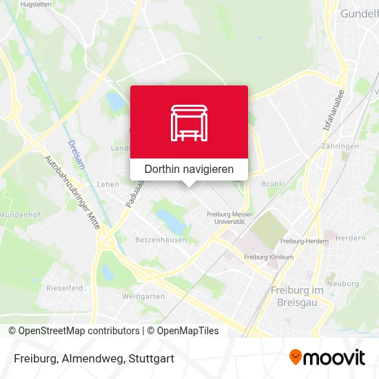 Freiburg, Almendweg Karte