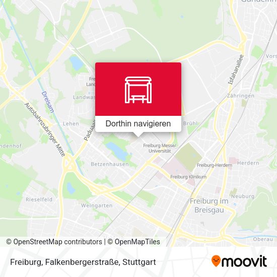 Freiburg, Falkenbergerstraße Karte