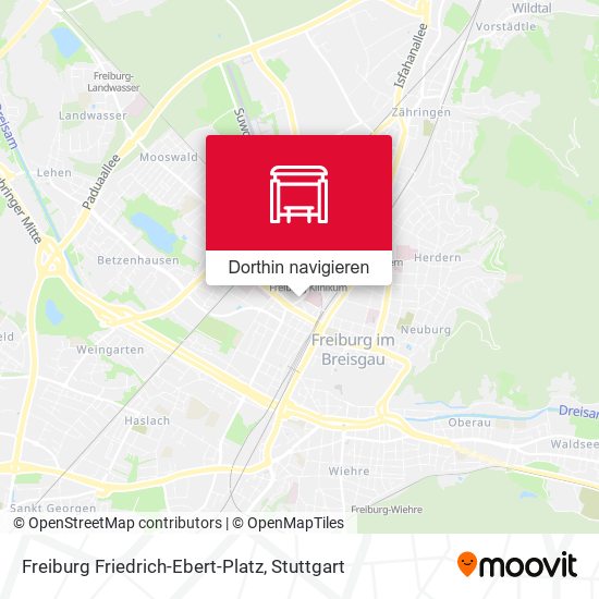 Freiburg Friedrich-Ebert-Platz Karte