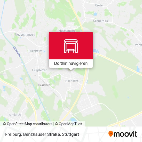 Freiburg, Benzhauser Straße Karte