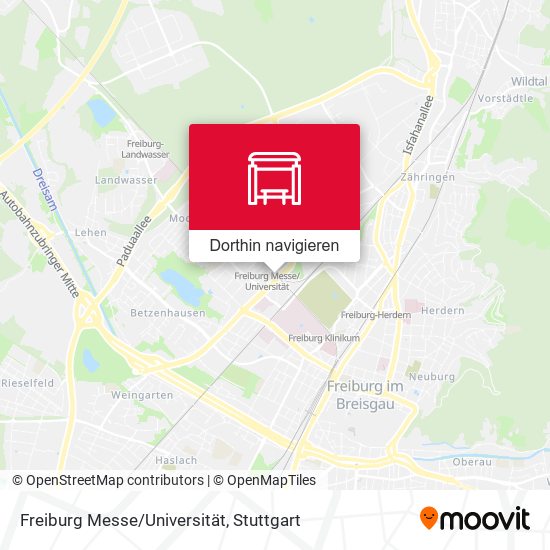 Freiburg Messe/Universität Karte