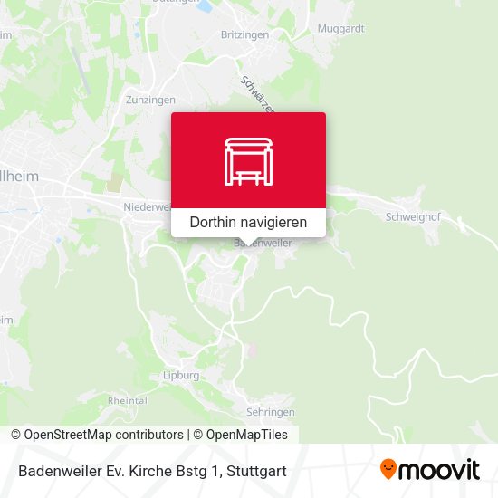 Badenweiler Ev. Kirche Bstg 1 Karte