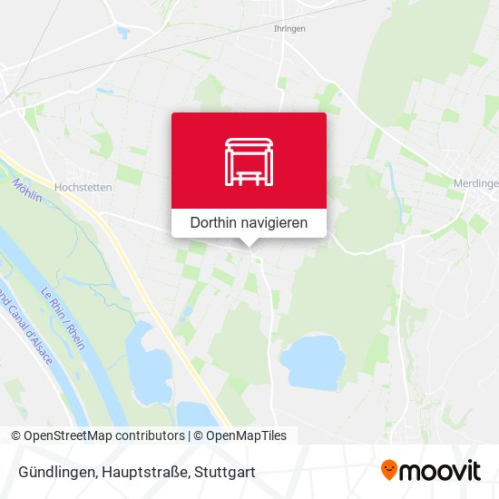 Gündlingen, Hauptstraße Karte