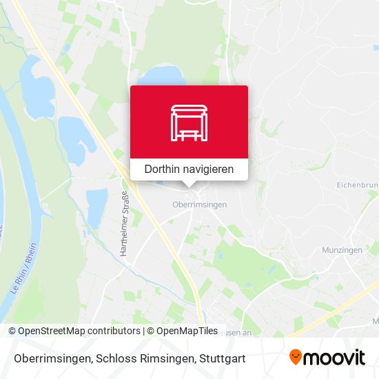 Oberrimsingen, Schloss Rimsingen Karte