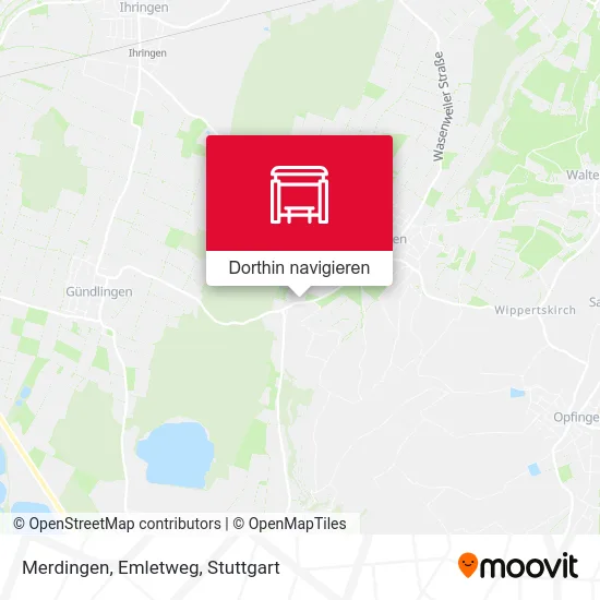 Merdingen, Emletweg Karte