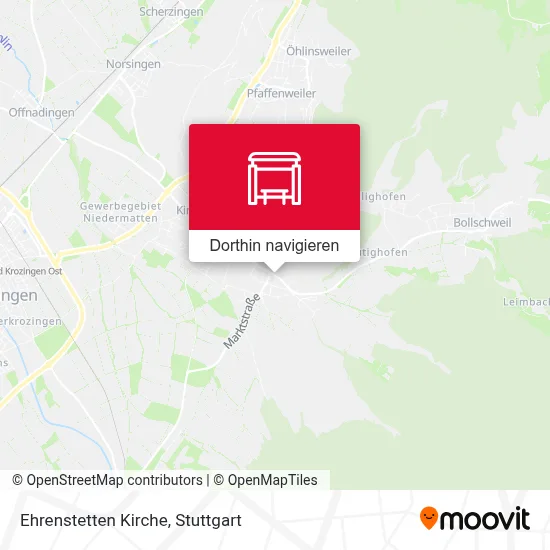 Ehrenstetten Kirche Karte