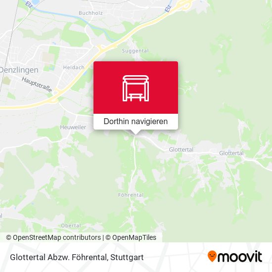 Glottertal Abzw. Föhrental Karte