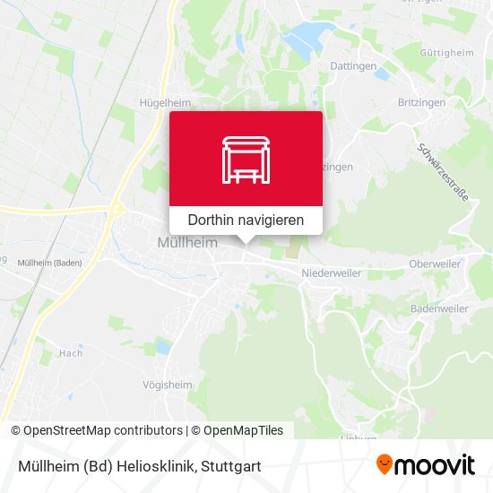 Müllheim (Bd) Heliosklinik Karte