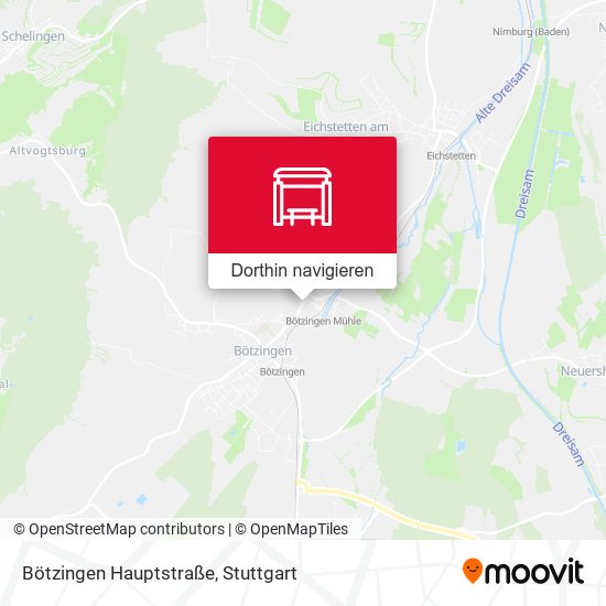 Bötzingen Hauptstraße Karte