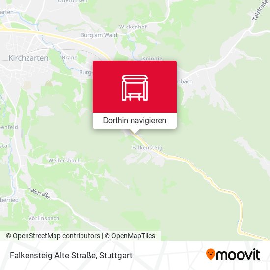 Falkensteig Alte Straße Karte