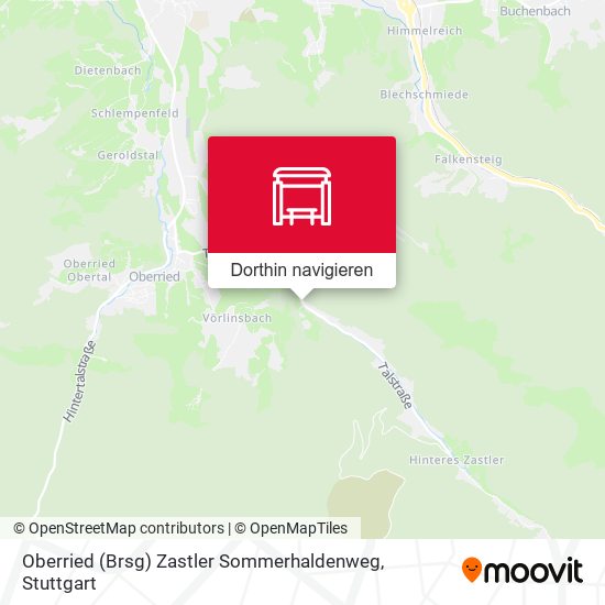 Oberried (Brsg) Zastler Sommerhaldenweg Karte