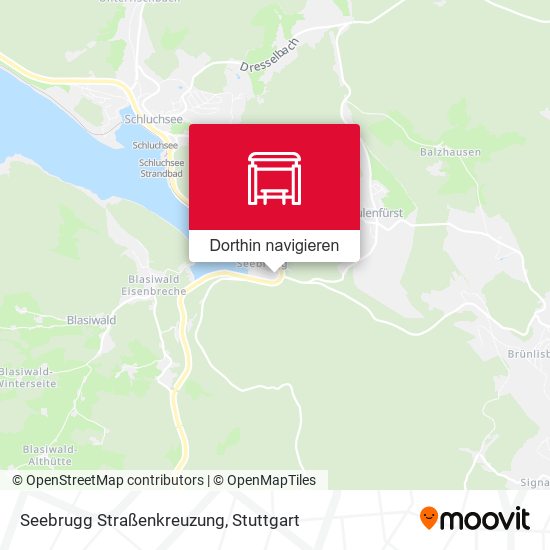 Seebrugg Straßenkreuzung Karte