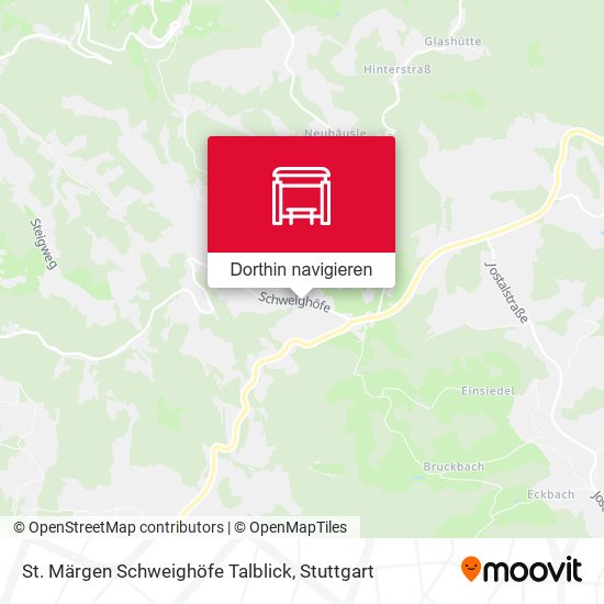 St. Märgen Schweighöfe Talblick Karte