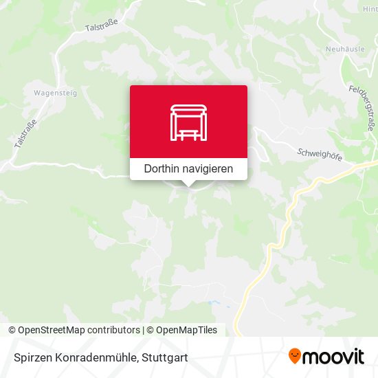 Spirzen Konradenmühle Karte